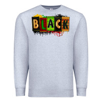 Heather Grey Black juneteenth Premium Sweatshirt - Zillion Design Studio