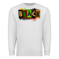 Oatmeal Heather Black juneteenth Premium Sweatshirt - Zillion Design Studio