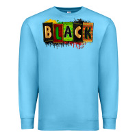 Ocean Blue Black juneteenth Premium Sweatshirt - Zillion Design Studio