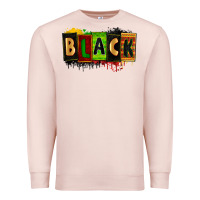 Pale Pink Black juneteenth Premium Sweatshirt - Zillion Design Studio