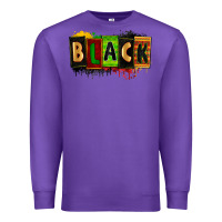 Purple Black juneteenth Premium Sweatshirt - Zillion Design Studio
