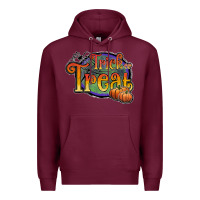 Burgundy trick or treat black Premium Hoodie - JahusDesignShop
