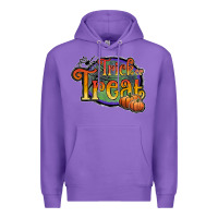 Purple trick or treat black Premium Hoodie - JahusDesignShop