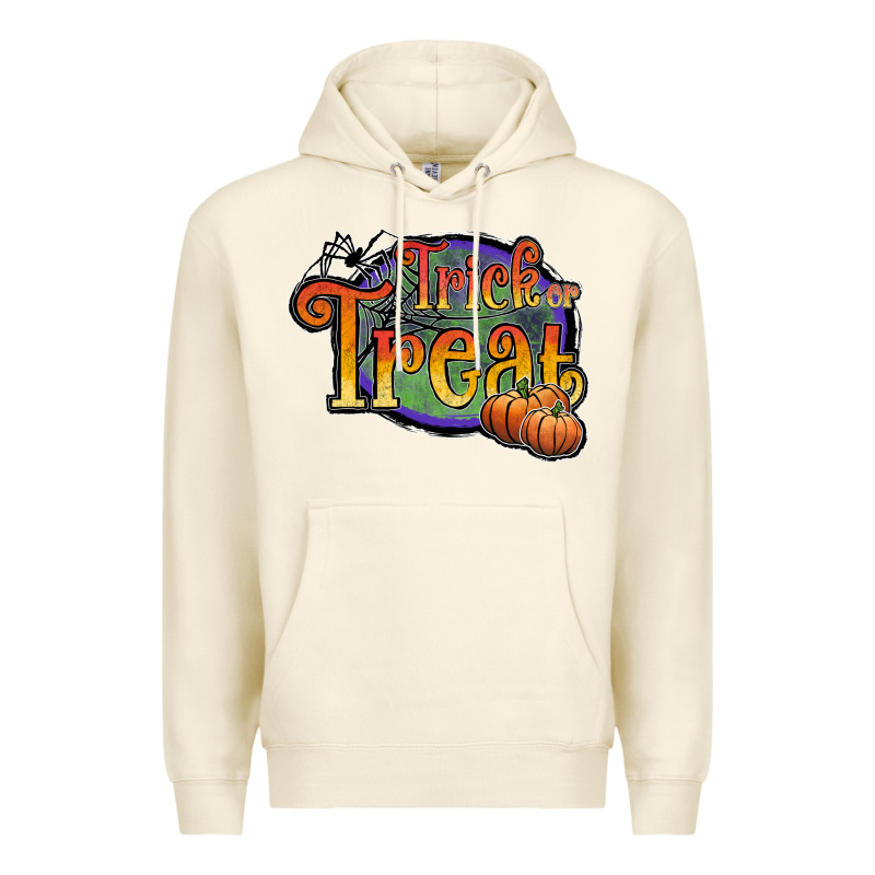 Trick Or Treat Black Premium Hoodie by JahusDesignShop | Teevron