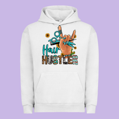 Hair Hustler Urban Hoodie Designed By Jasminsmagicworld