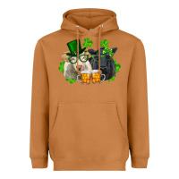 Meerkat st. patrick's day charolais and black angus cows Heavyweight Hoodie - RanaPortraitStore