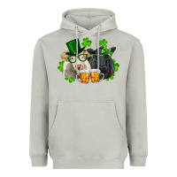 Moon Dust st. patrick's day charolais and black angus cows Heavyweight Hoodie - RanaPortraitStore