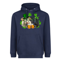 Navy st. patrick's day charolais and black angus cows Heavyweight Hoodie - RanaPortraitStore