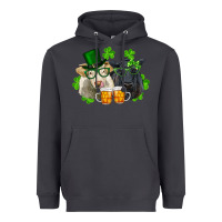 St. Patrick's Day Charolais And Black Angus Cows Heavyweight Hoodie | Teevron