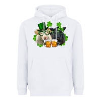 White st. patrick's day charolais and black angus cows Heavyweight Hoodie - RanaPortraitStore