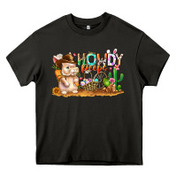 Asphalt Easter Howdy Peeps Bunny Heavy Core Tee - CowhideDigitalArt