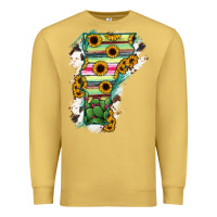 Antique Gold Vermont State Map Premium Sweatshirt - RanaPortraitStore