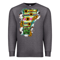 Charcoal Heather Vermont State Map Premium Sweatshirt - RanaPortraitStore