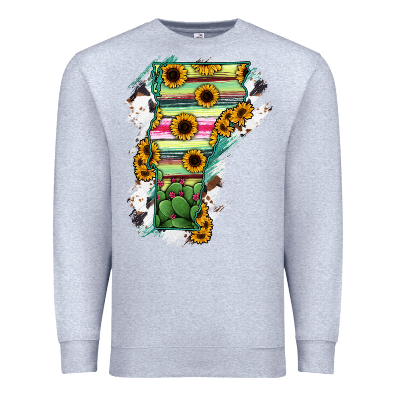 Vermont State Map Premium Sweatshirt by RanaPortraitStore | Teevron