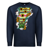 Navy Vermont State Map Premium Sweatshirt - RanaPortraitStore