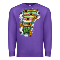 Purple Vermont State Map Premium Sweatshirt - RanaPortraitStore