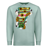 Seafoam Vermont State Map Premium Sweatshirt - RanaPortraitStore