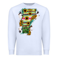 White Vermont State Map Premium Sweatshirt - RanaPortraitStore