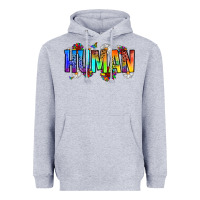 Heather Grey human Heavyweight Hoodie - Zillion Design Studio