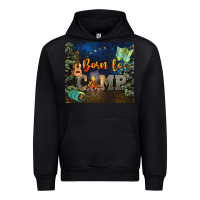 Black born to camp Urban Hoodie - NancyCooperArtShop