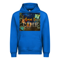 Cobalt born to camp Urban Hoodie - NancyCooperArtShop