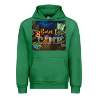 Emerald born to camp Urban Hoodie - NancyCooperArtShop