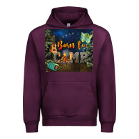 Mauve Wine born to camp Urban Hoodie - NancyCooperArtShop