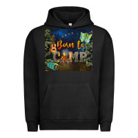 Pigment Black born to camp Urban Hoodie - NancyCooperArtShop