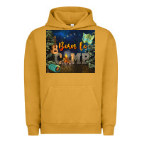 Pigment Peanut Butter born to camp Urban Hoodie - NancyCooperArtShop