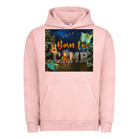 Pigment Salmon born to camp Urban Hoodie - NancyCooperArtShop