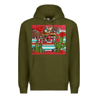 Army Green fiesta with pepper Premium Hoodie - Artiststas