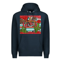 Navy fiesta with pepper Premium Hoodie - Artiststas