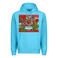 Ocean Blue fiesta with pepper Premium Hoodie - Artiststas