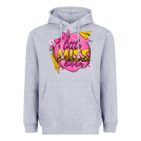 Heather Grey little miss kinder Heavyweight Hoodie - texasbilliewilder