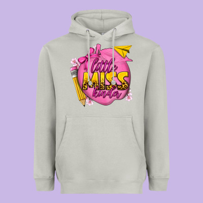 Little Miss Kinder Heavyweight Hoodie Designed By Texasbilliewilder
