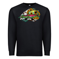 Black Virginia State Map Premium Sweatshirt - RanaPortraitStore