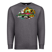 Charcoal Heather Virginia State Map Premium Sweatshirt - RanaPortraitStore