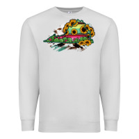 Dove Grey Virginia State Map Premium Sweatshirt - RanaPortraitStore