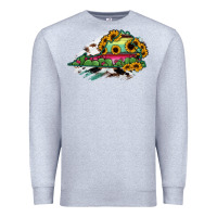 Heather Grey Virginia State Map Premium Sweatshirt - RanaPortraitStore