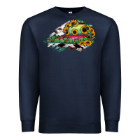 Navy Virginia State Map Premium Sweatshirt - RanaPortraitStore