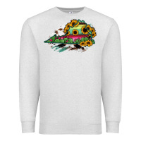 Oatmeal Heather Virginia State Map Premium Sweatshirt - RanaPortraitStore