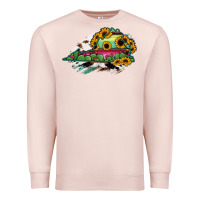 Pale Pink Virginia State Map Premium Sweatshirt - RanaPortraitStore
