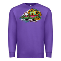 Purple Virginia State Map Premium Sweatshirt - RanaPortraitStore