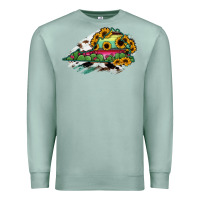 Seafoam Virginia State Map Premium Sweatshirt - RanaPortraitStore
