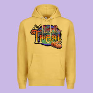Trick Or Treat White Premium Hoodie Designed By Jahusdesignshop