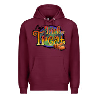 Burgundy trick or treat white Premium Hoodie - JahusDesignShop