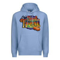 Colony Blue trick or treat white Premium Hoodie - JahusDesignShop