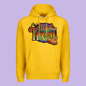 Trick Or Treat White Premium Hoodie Designed By Jahusdesignshop