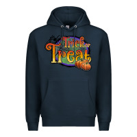 Navy trick or treat white Premium Hoodie - JahusDesignShop
