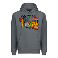 Rock trick or treat white Premium Hoodie - JahusDesignShop